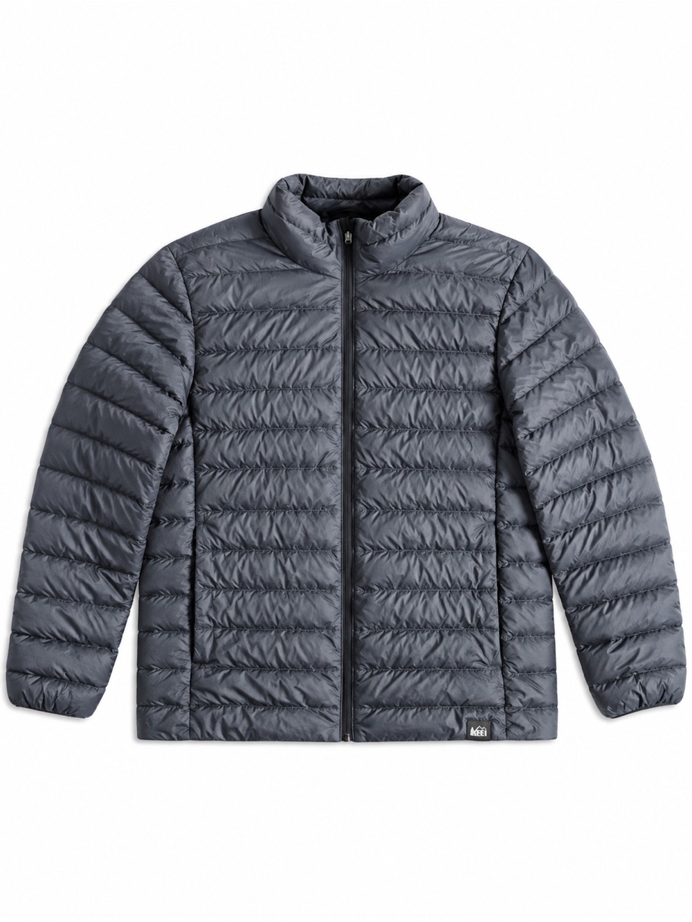REI Co-op 650 Down Jacket Packable Puffer Winter Coat Charcoal Gray XXL